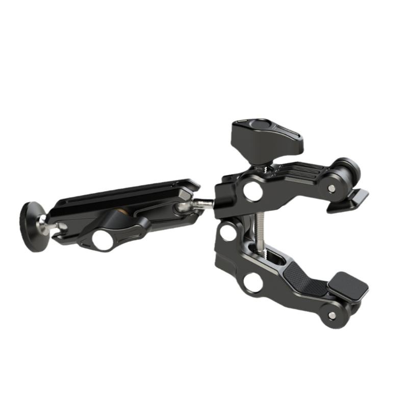 Super Clamp Mount Bracket 360 Degree Ballhead Mounting Bracket Clip for Camera and Filling Light Stand