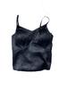 Women's V-Neck Satin Camisole with Chest Pads - Chinese Style Innerwear & Outerwear