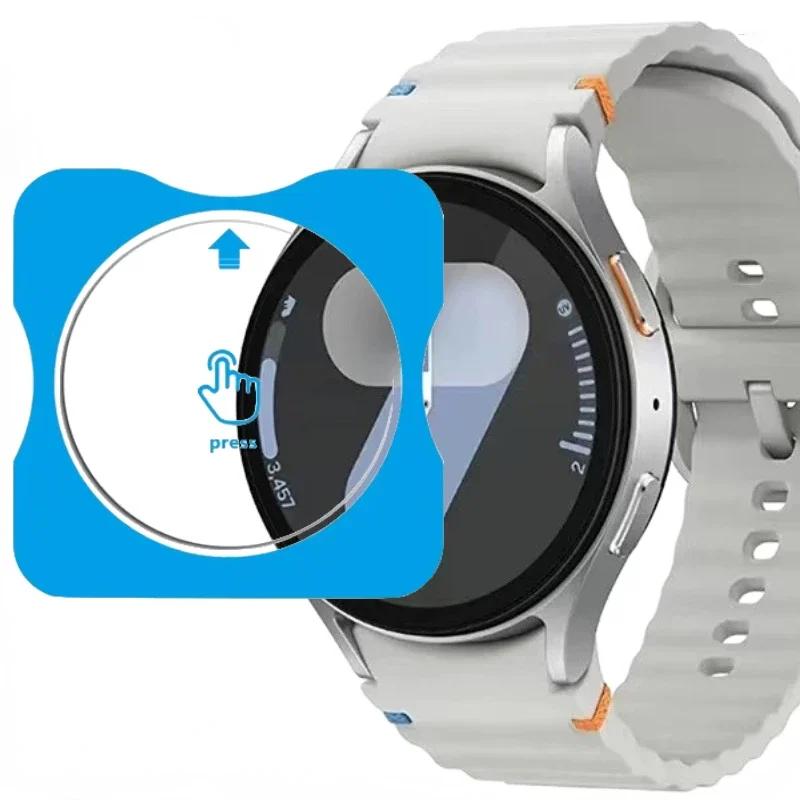 One-Click Tempered Glass for Samsung Galaxy Watch Ultra 47mm HD Screen Protector Bumper for Watch 8 7 6 classic 5pro 4 44mm 40mm