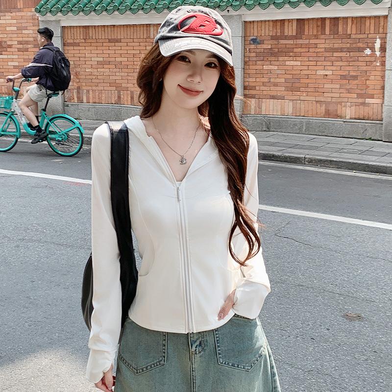 Pocket Summer Outdoor Ice Silk Sunscreen Clothing New UV Protection Sunshade Light Skin Clothing Sunscreen Clothing