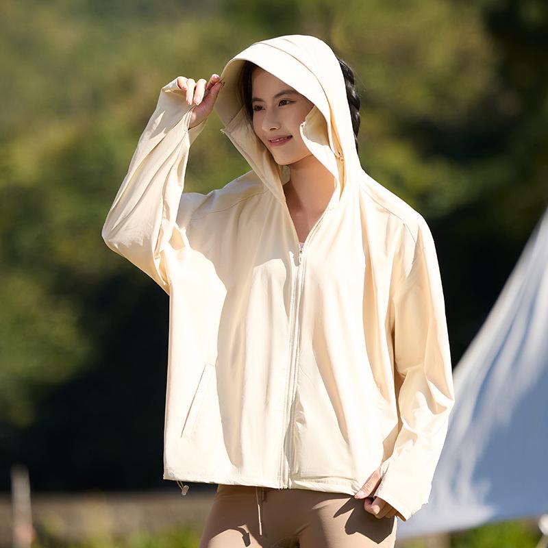 Unisex UV-Protection Hooded Ice Silk Summer Suit with Detachable Features