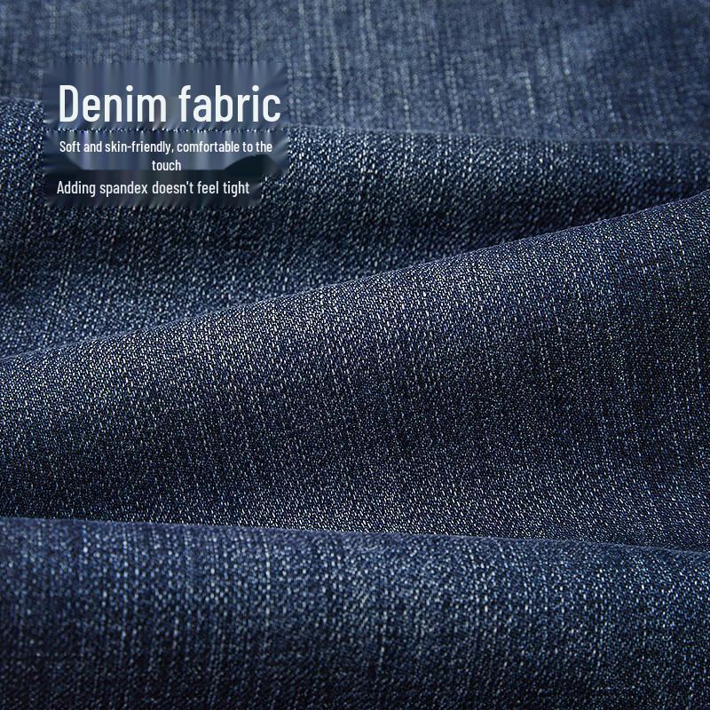 HLA Men's Classic Light Business Straight Jeans