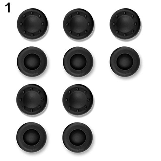 

10 шт. Силиконовые накладки на стики для Xbox One 360 PS4 Аналоговые накладки для контроллера чёрный