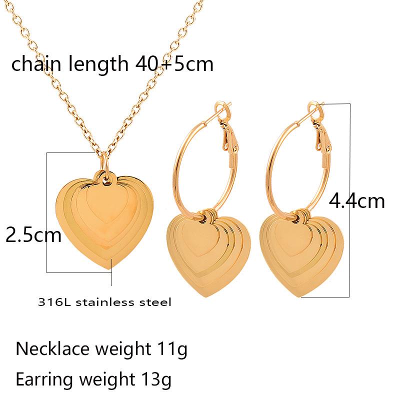 Titanium Titanium Steel Hierarchy, Love Crispylite Metal Pendant Necklace