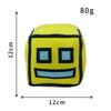 Geometry Dash Cube Plush Toys Small Pillow Stuffed Plushie Doll Square Pendant Game Cute Home Decor Children Birthday Gift