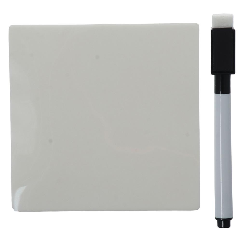 

12 упаковок белых напоминаний о сухом стирании, наклеек для доски, списков, липких заметок