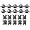 MOC Medieval Military Building Blocks Weapon Figure Accessories Shoulder Armour Helmet Bow Cape Hat Sword Brick Toy Gift X038