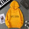 Blessed Creativity Printed Hoodies Women Street Style Hip Hop Hoody Autumn Loose Fleece Clothing Comfortable Sweatshirt