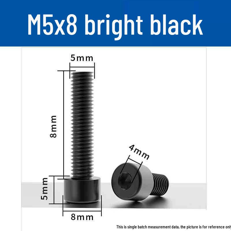 Śruby z łbem walcowym z gniazdem sześciokątnym z anodowanego aluminium M5 - Lekkie, Trwałe, Odporne na zużycie