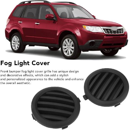1 Pair Fog Light Cover Bezel Compatible with Subaru Forester 2009-2013, Front Left & Right Side Fog Light Lamp Trim Cover 57731SC020, 57731SC030