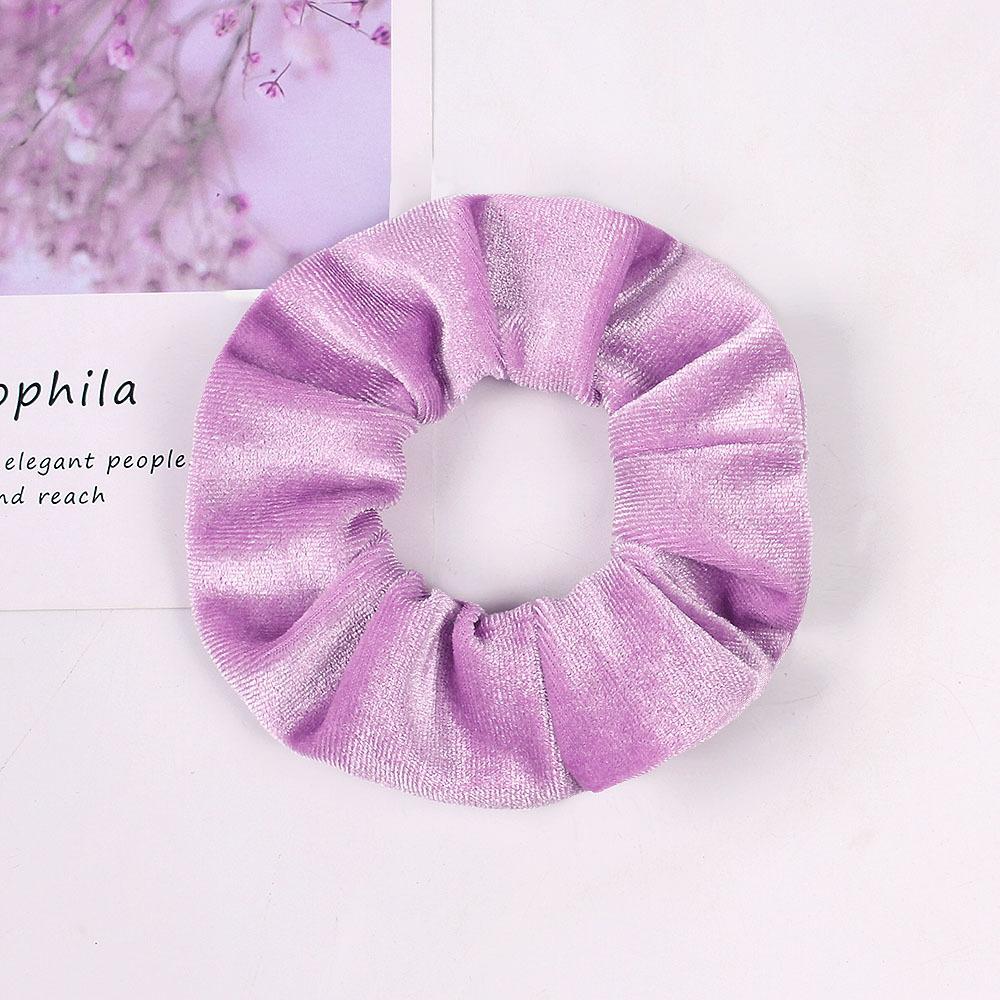 Elegant Velvet Hair Ring Scrunchie Women Girls Elastic Hair Rubber Bands Gum Accessories Tie Hair Rope Ponytail Holder Headdress