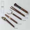 Ebony Gentlemen's 5-Piece Tea Ceremony Set: Copper Tea Tongs, Spoon, Scoop, Needle, Pick - Kung Fu Tea Accessories