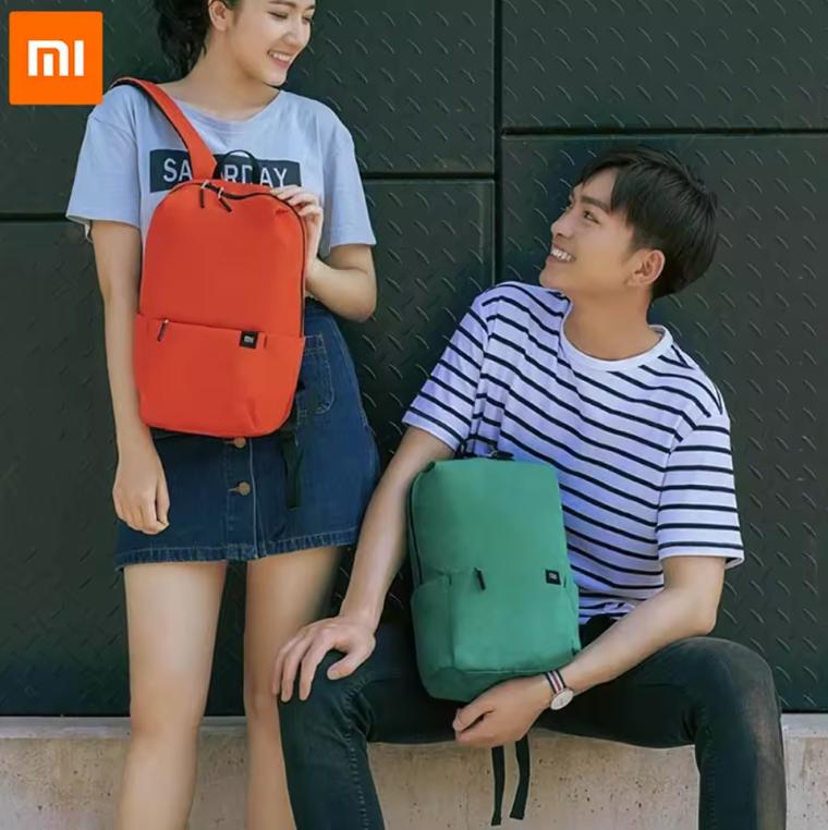 Original Xiaomi Mi Kleiner Rucksack Stadt Freizeit Reise Sporttasche 10L Wasserdichte Tasche Unisex Mehrfarbige Kombination Intelligente Tasche