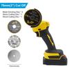 Mini Angle Grinder 21V Cordless 18000 RPM Electric Grinding Tool with 2pcs Rechargeable Battery Multifunctional