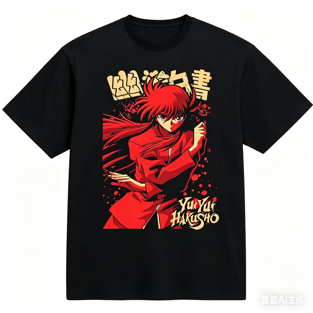 Yu Yu Hakusho Cotton TShirt Personality Clothes New Model Anime TShirt Yearround Clothing Plus Size Unisex Classic Streetwear