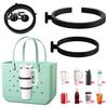 Universal Cup Holder for 30/40oz Tumblers 3-in-1 Beach Bag Attachment with Handles Multi-functional Cup Holder for Bogg Bag