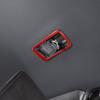 Red Carbon 2nd Row Seat Belt Buckle Frame Sticker For Honda Pilot 2016-
