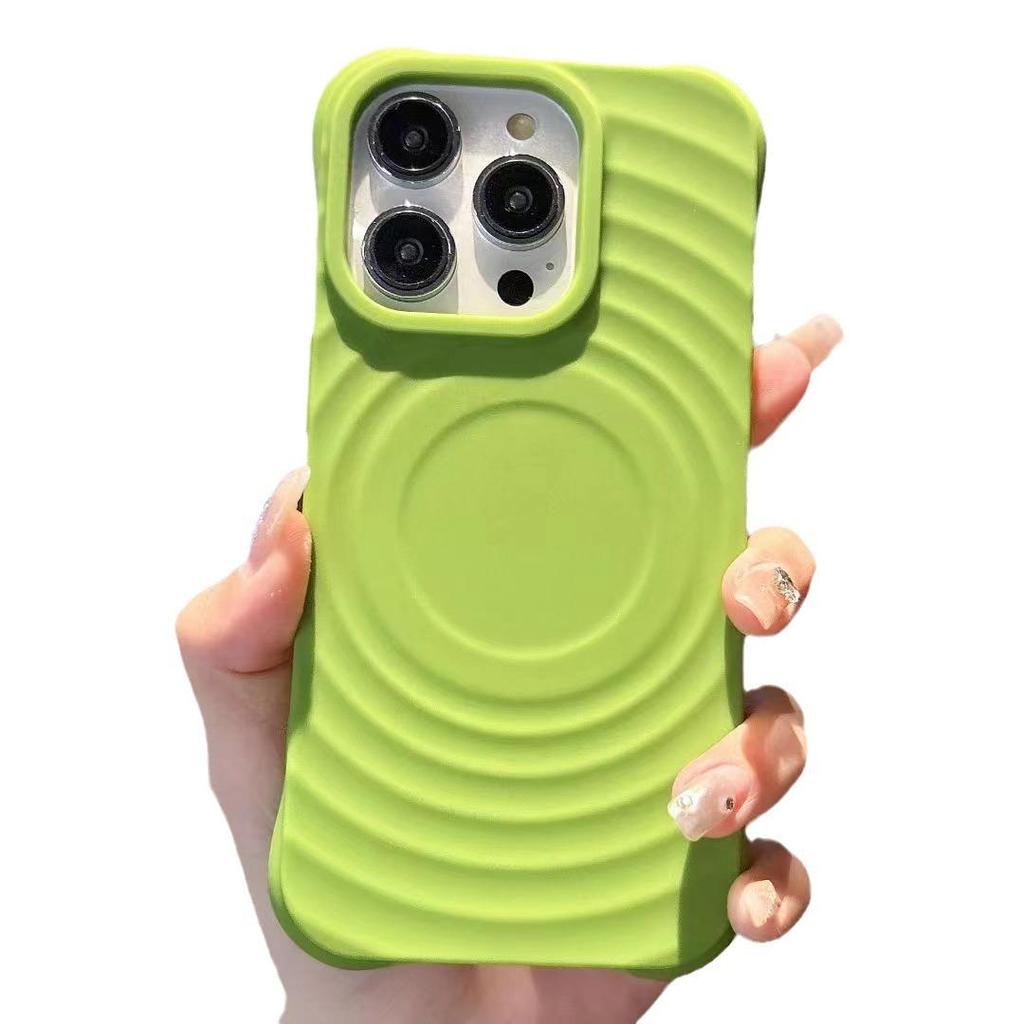 Magnetic Circular Pattern Drop-Proof Phone Case for iPhone 11 To 17 Pro Max