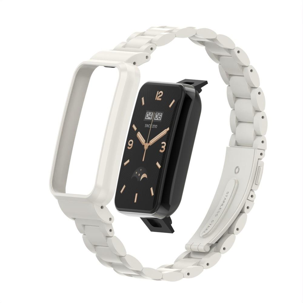 Ramka ochronna Watchband Metalowa obudowa Bransoletka Pasek ze stali nierdzewnej dla Xiaomi Band 7 Pro