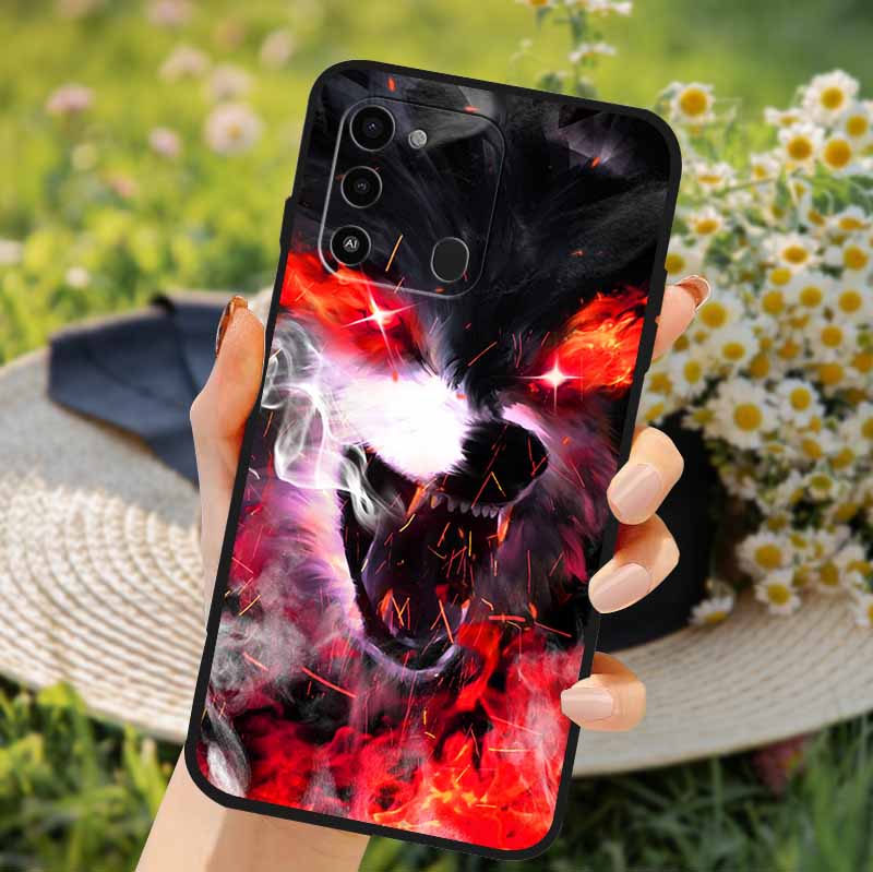 For Tecno Spark GO 2022 Case 2024 Cat Cartoon Soft TPU Silicone Phone Case For Tecno Spark 8C Cover Protective Spark8C KG5k KG5j