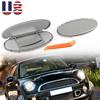 2x for BMW MINI Cooper R55 R56 R58 R60 07~14 Sun Visor Vanity Mirror Cover Gray