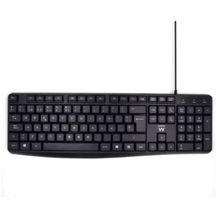 Klávesnice - Ewent - EW3001 - QWERTY španělská - Ergonomická - S kabelem