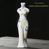 Antique Blue and White Chinese Porcelain Vase - European & American Handicraft for Flower Arrangements
