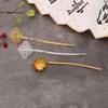 Antique Accessory Copper Snake Shaped Flowing Cloud Hairpin For DIY Jewelry Making Craft