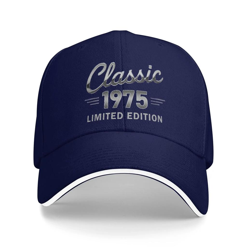 New Design Baseball Caps 50 Year Old 1975 Limited Edition 50th Birthday Outfit For Unisex Trucker Hat Snapback Cap Adjustable