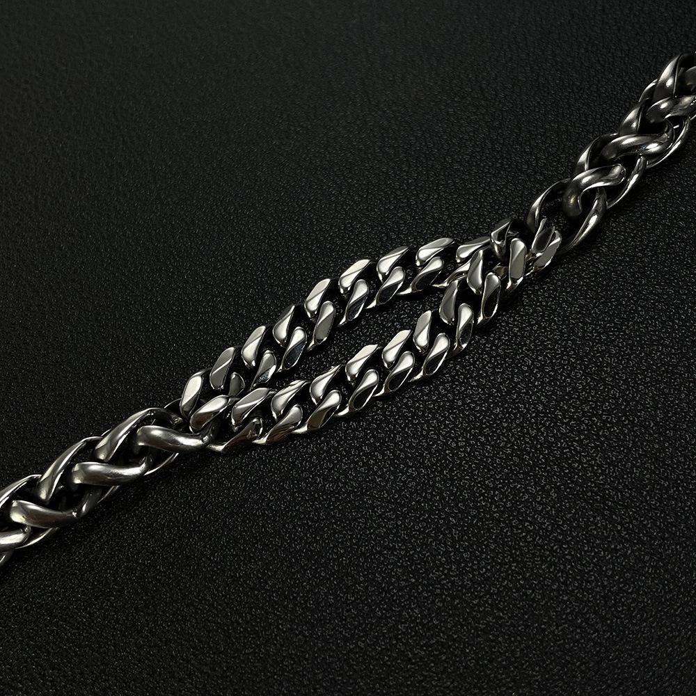 Europe and America Fashion Accessories 2026 New 316l Stainless Steel Bracelet Men Classic Cuban Chain Bracelets ALN25123126