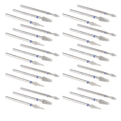 30 Pezzi Punta per Trapanino Unghie Confezionate Singolarmente Acciaio Inossidabile Manicure Rimozione Cuticole Punta per Trapanino Unghie