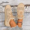 Fashion Women's Sneakers Fashion 2025 New Breathable Woman Shoes Comfortable Casual Sneaker Lace Up Outwear Zapatillas De Mujer Size 43