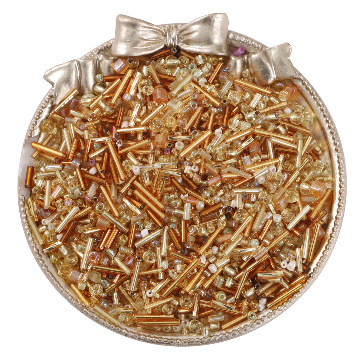 

15000 шт. Смешанные формы и размеры стеклянных бусин, многоцветные круглые стеклянные бусины для самостоятельного изготовления ювелирных изделий, бисероплетения, вышивки, аксессуаров 1.5-4.5mm 450g коричневый