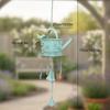 Watering Can Metal Wind Chime Decorative Ornament Unique Hanging Display Windchime for Home Yard