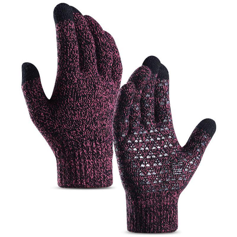 Cozy Winter Touch Screen Knitted Gloves For Men And Women Warm And Windproof