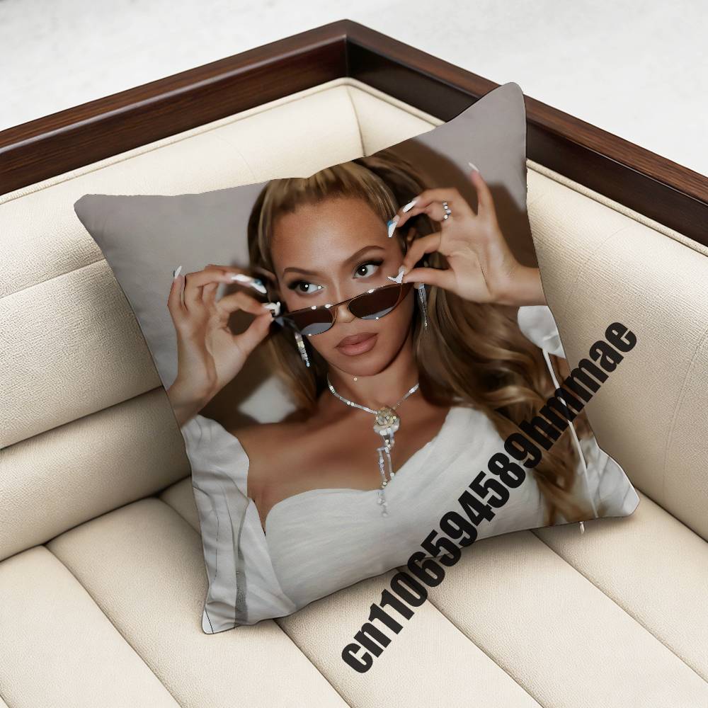 For For Singer B-Beyonce Cowboy Throw Pillow Case Sham 45X45Cm 35X35Cm Square Home Pillowcase Cushion Cover