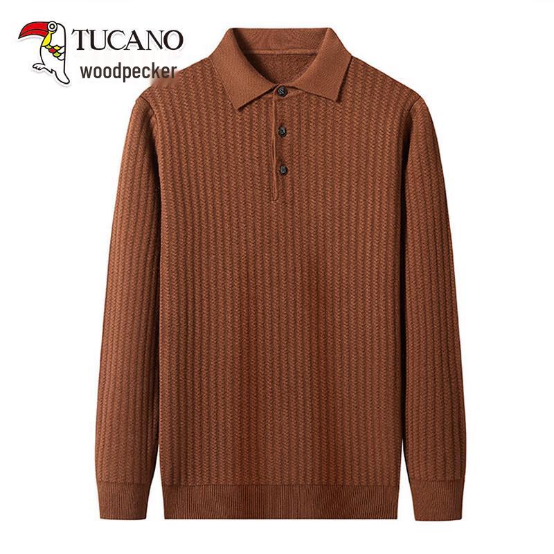 TUCANO Men s Long-Sleeve Collared Knitted Sweater L