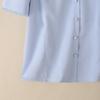 VONDA Elegant Women Short Sleeve Buttons Up Casual Office Blouse Work Wear