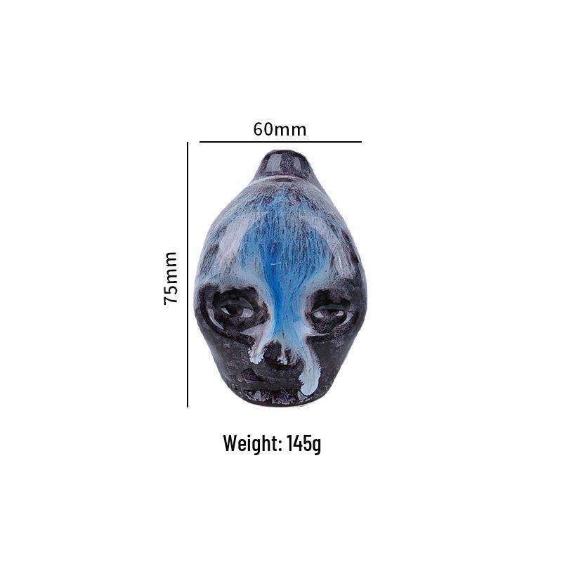 Customizable Aztec Death Whistle - Ghostly Halloween Craft Accessory