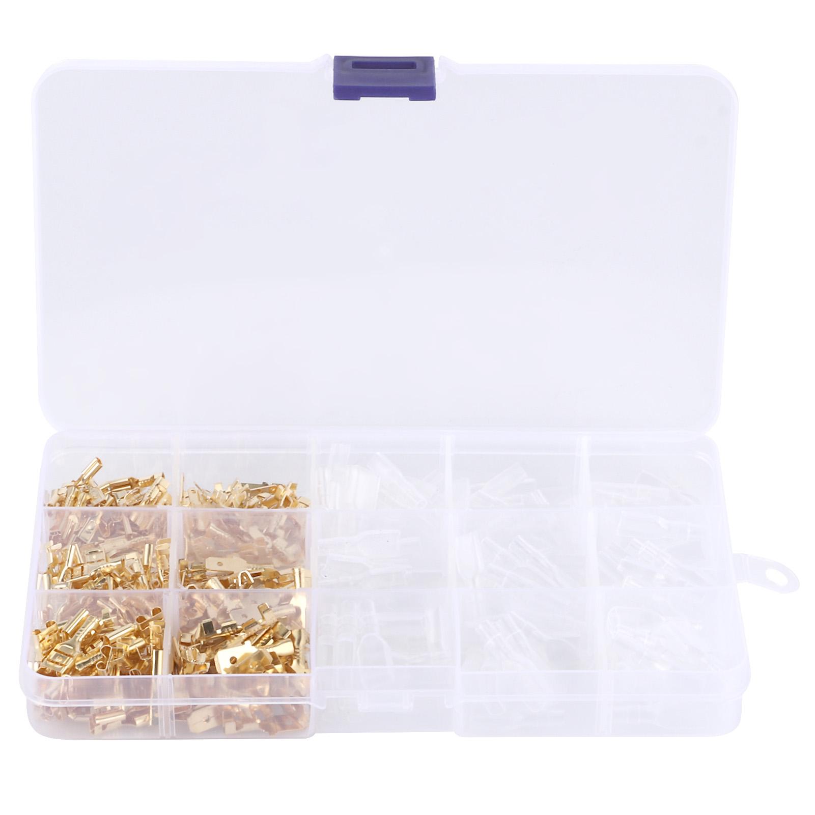 

270Pcs Wire Connector Electrical Male Female Terminals Industrial Supplies 2.8/4.8/6.3mm