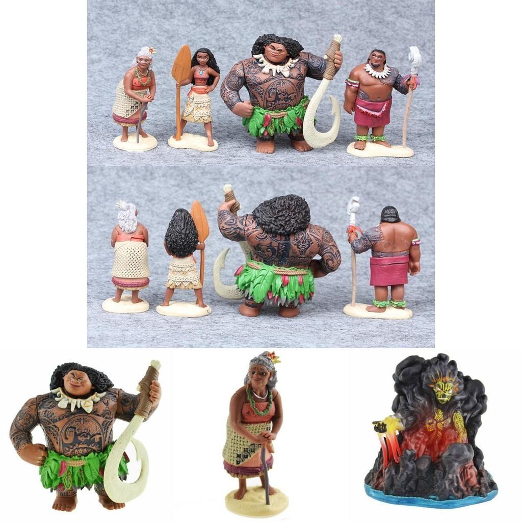 10pcs Moana Action Figure Toy Dolls Cute Pvc Kids Gift For Creative Playtime Decor
