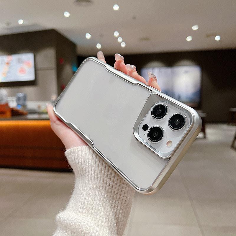 Applicable To Apple 15 Mobile Phone Case Laser Carved Blade Frosted Shell IPhone 14 ProMax Matte Electroplating Protective Case Soft