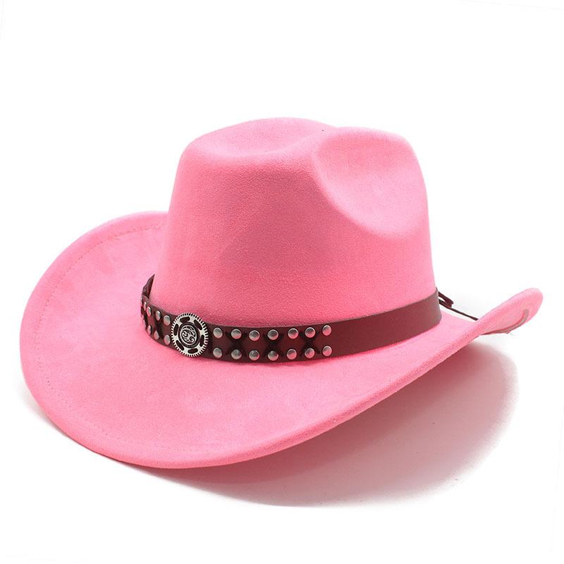 Suede Men'S And Women'S Woolen Denim Jazz Felt Hat Ethnic Style Decorative Curled Top Hat Tibetan Sunshade Sun Protection Hat
