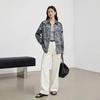 Women's Retro Print Mulberry Silk Long Sleeve Shirt - Spring New Arrival, Mid-Length & Loose Fit