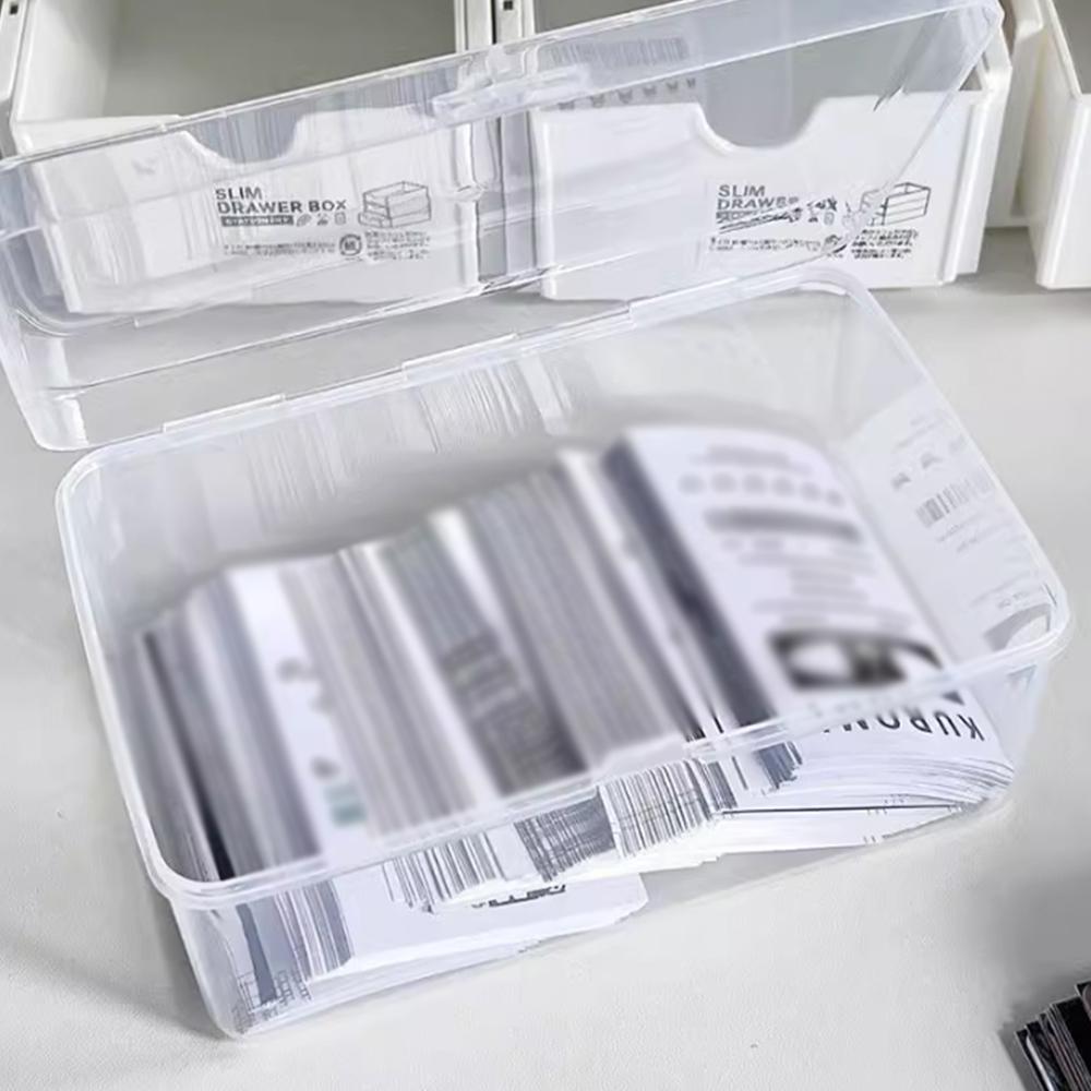 Kpop Small Card Transparent Storage Box Spacious Compartment Quality Modern Best Seller Convenient Innovation Storage Box Smooth