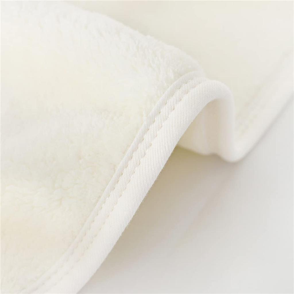 Hug Hug Honey Baby Swaddle, Newborn Fluffy Blanket, Bath Towel (White)