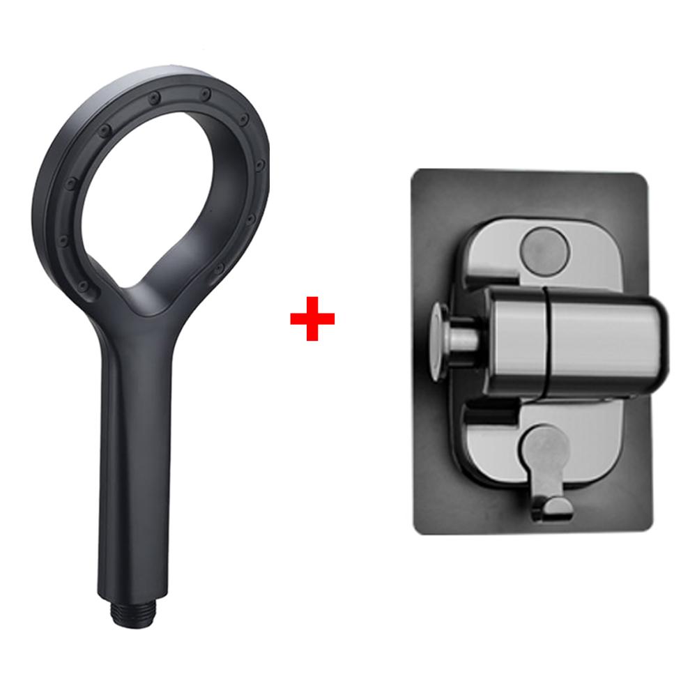 1-3Pcs Ring-shaped ABS Large Panel Spray Water-saving Shower Head Anti-blocking Handheld Bath Showerhead Rainfall Shower Set
