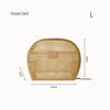 Portable Half-Round Mesh Makeup Bag - Compact Travel Toiletry & Lipstick Organizer