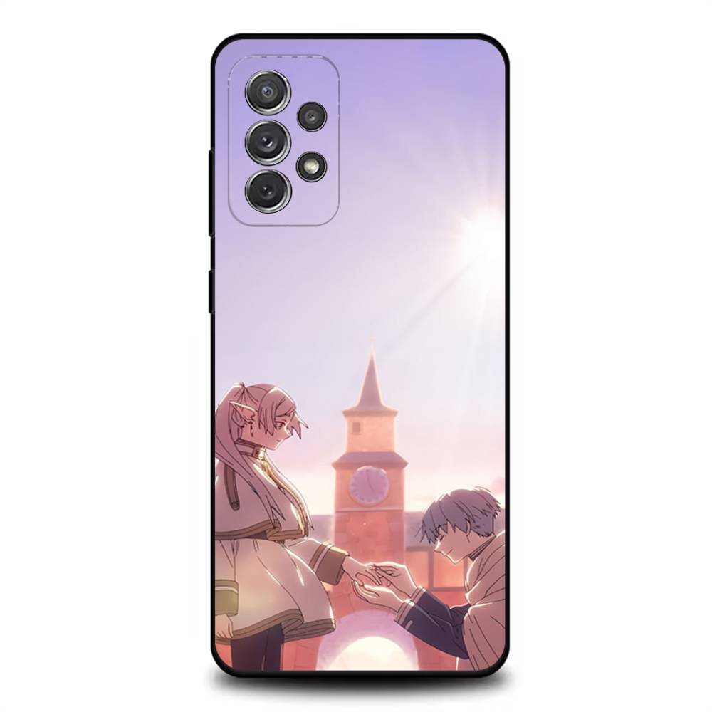 Frieren Sousou No F-Frieren Phone Case For Samsung S 25,24,23,22,30,21,10,9,Ultra,Plus,Lite,FE,4,5G Black Soft Case