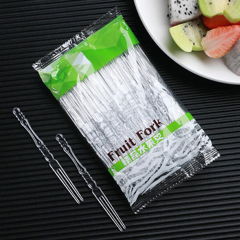 

Disposable Clear Plastic Fruit & Dessert Forks
